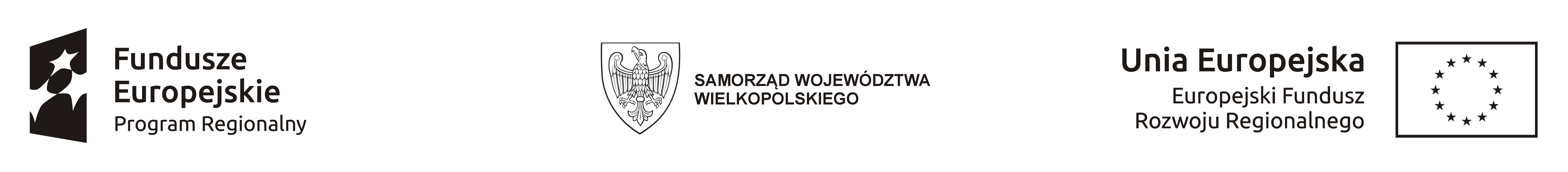 Belka zawiera logo Funduszy Europejskich Program Regionalny, logo Rzeczpospolita Polska, logo Samorządu Województwa Wielkopolskiego oraz logo Unii Europejskiej Europejski Fundusz Rozwoju Regionalnego